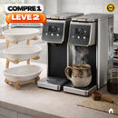 Cafeteira Elétrica Expresso Automático Bivolt de 1,5L + BRINDE: Fruteira Elegante de 3 Andares - COMPRE 1 LEVE 2